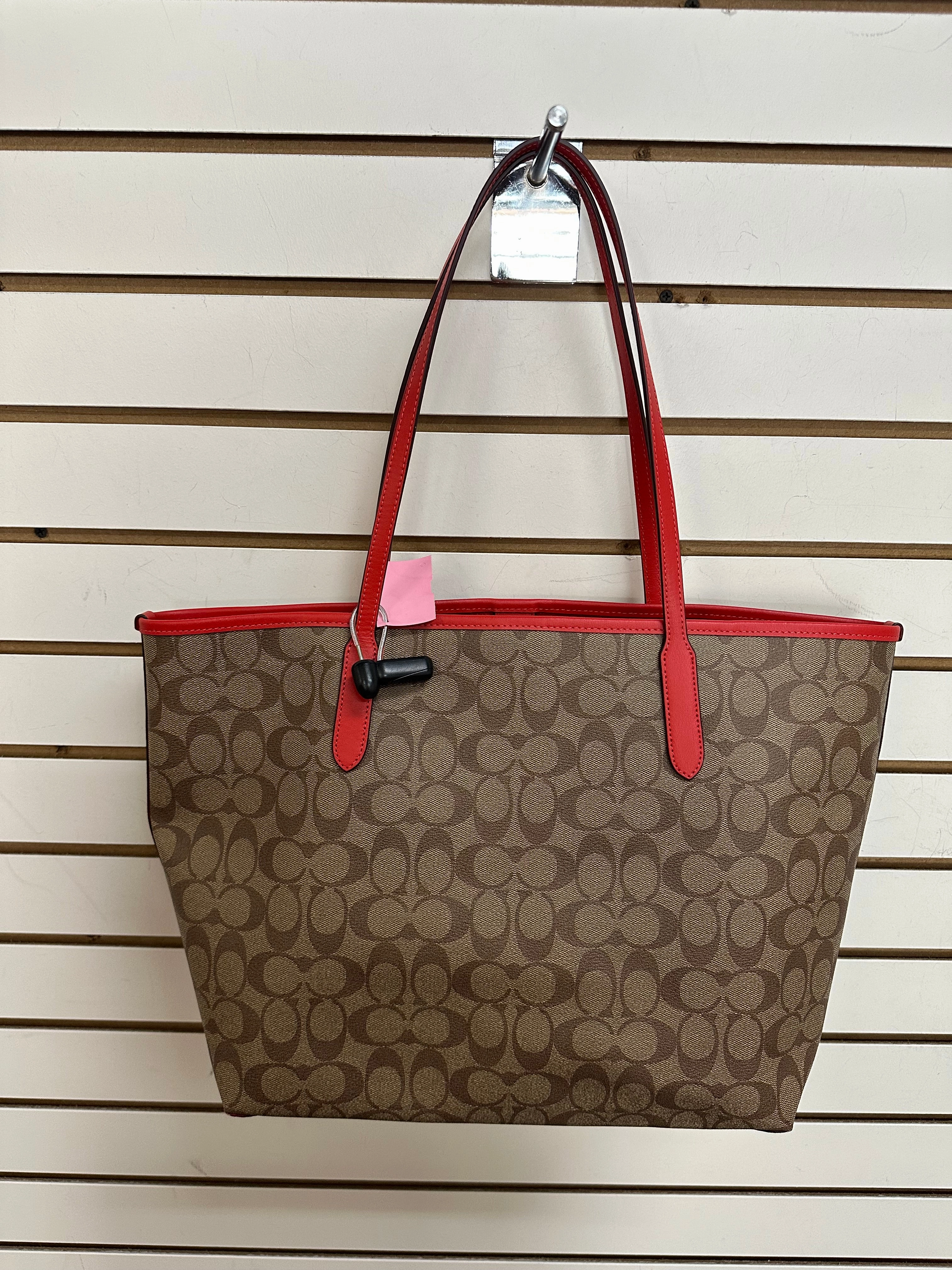 Tote Designer By Coach In Brown, Size:Large