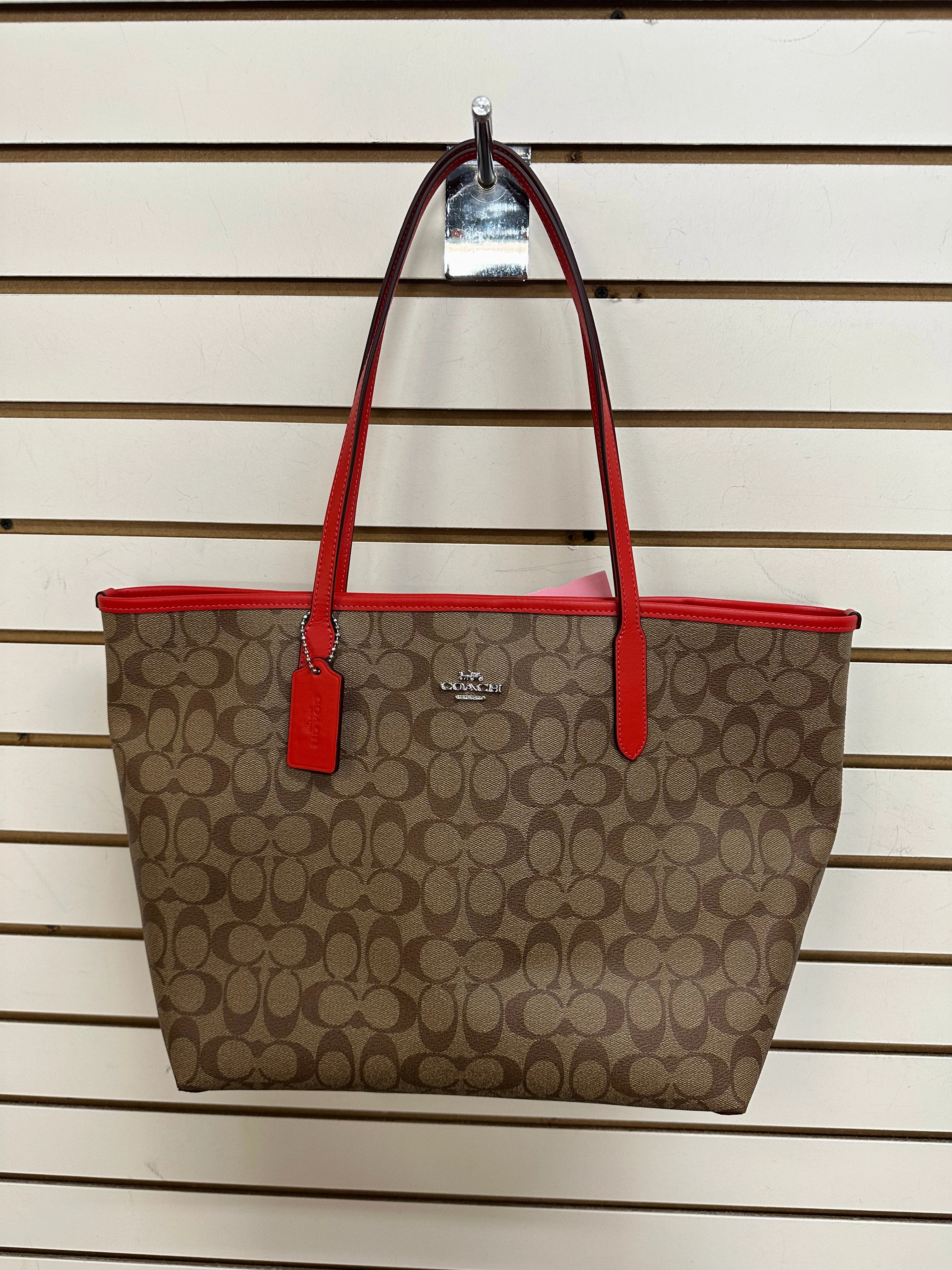 Tote Designer By Coach In Brown, Size:Large