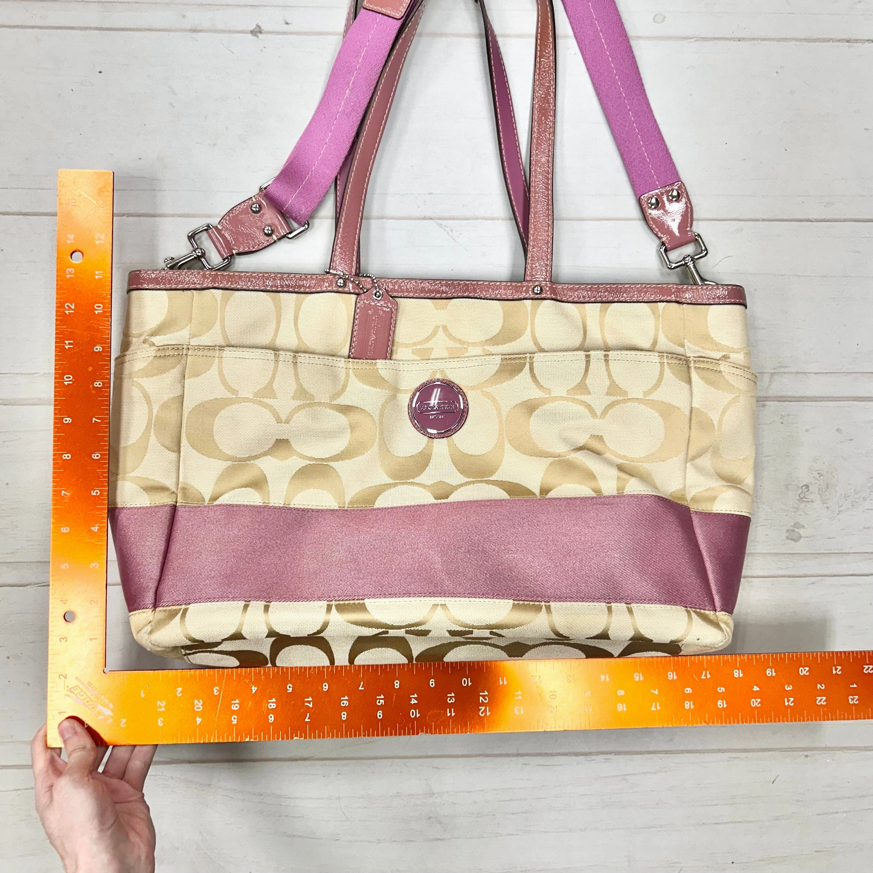 Tote Designer By Coach, Size: Large