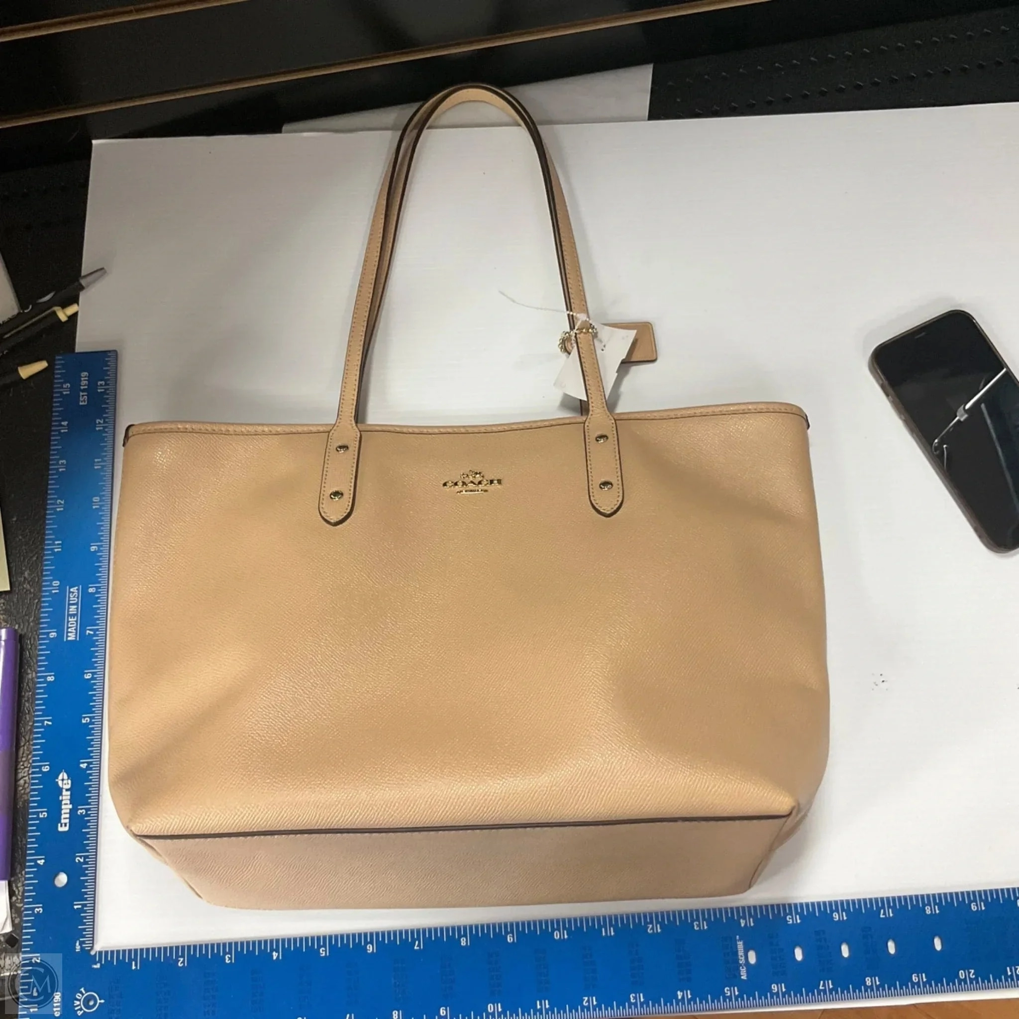 Tote Designer By Coach, Size: Large