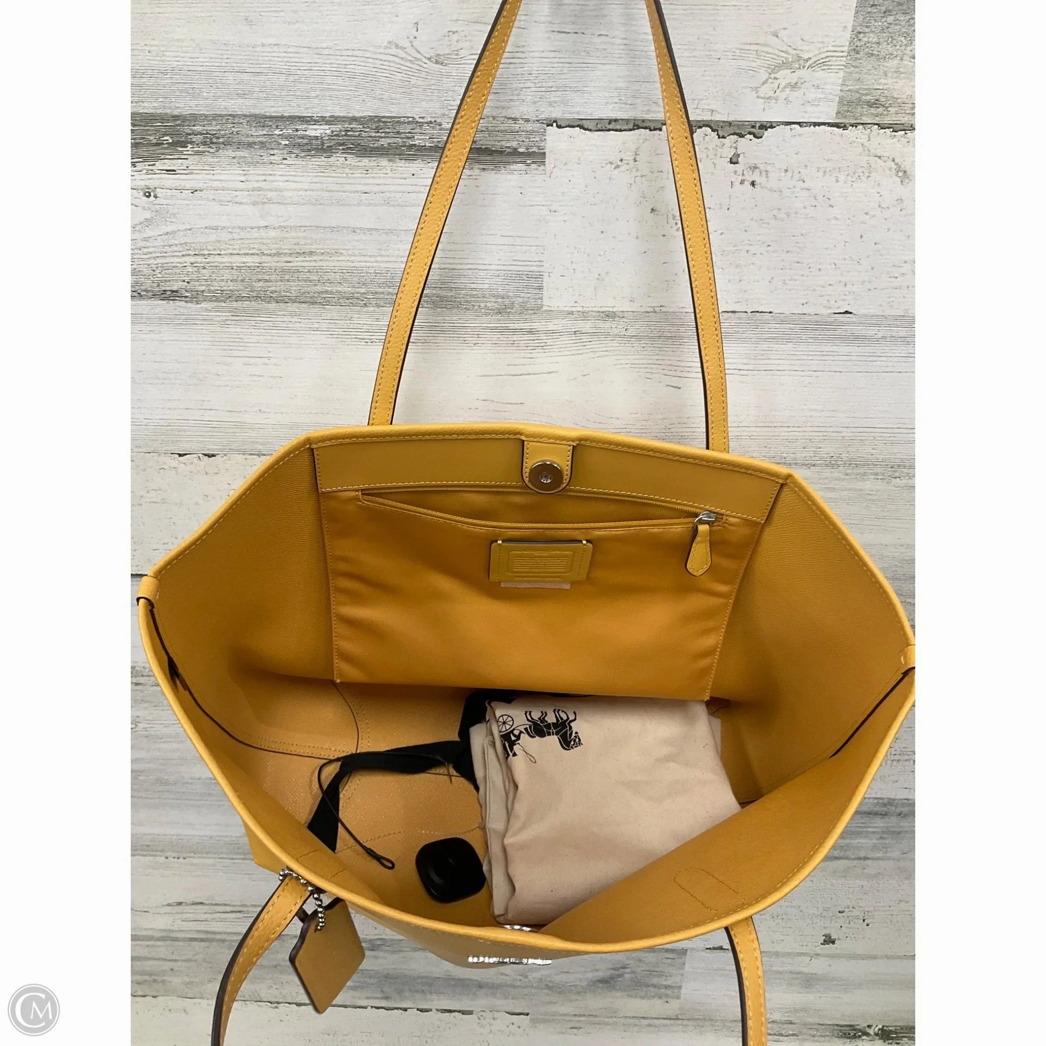 Tote Designer By Coach, Size: Large