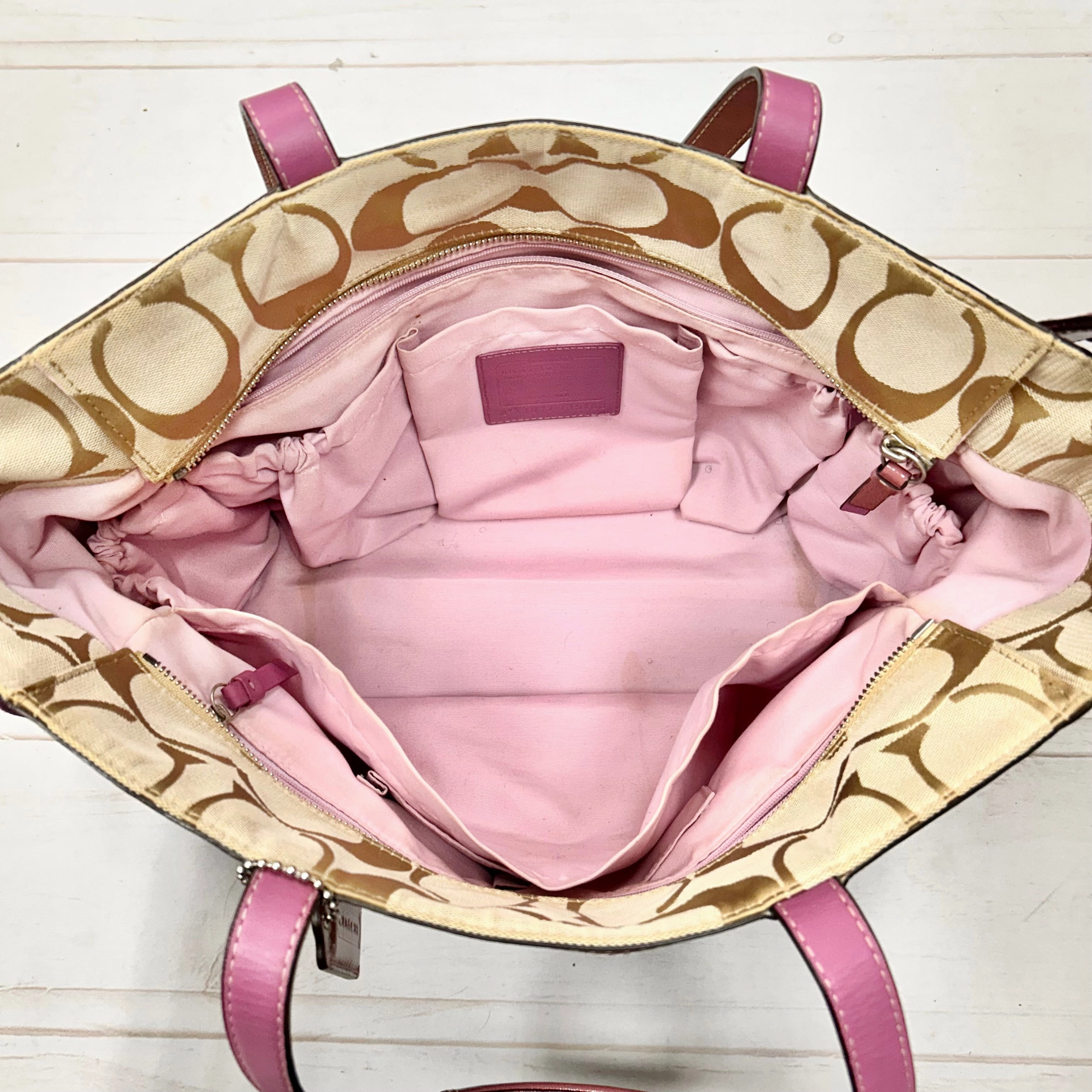 Tote Designer By Coach, Size: Large