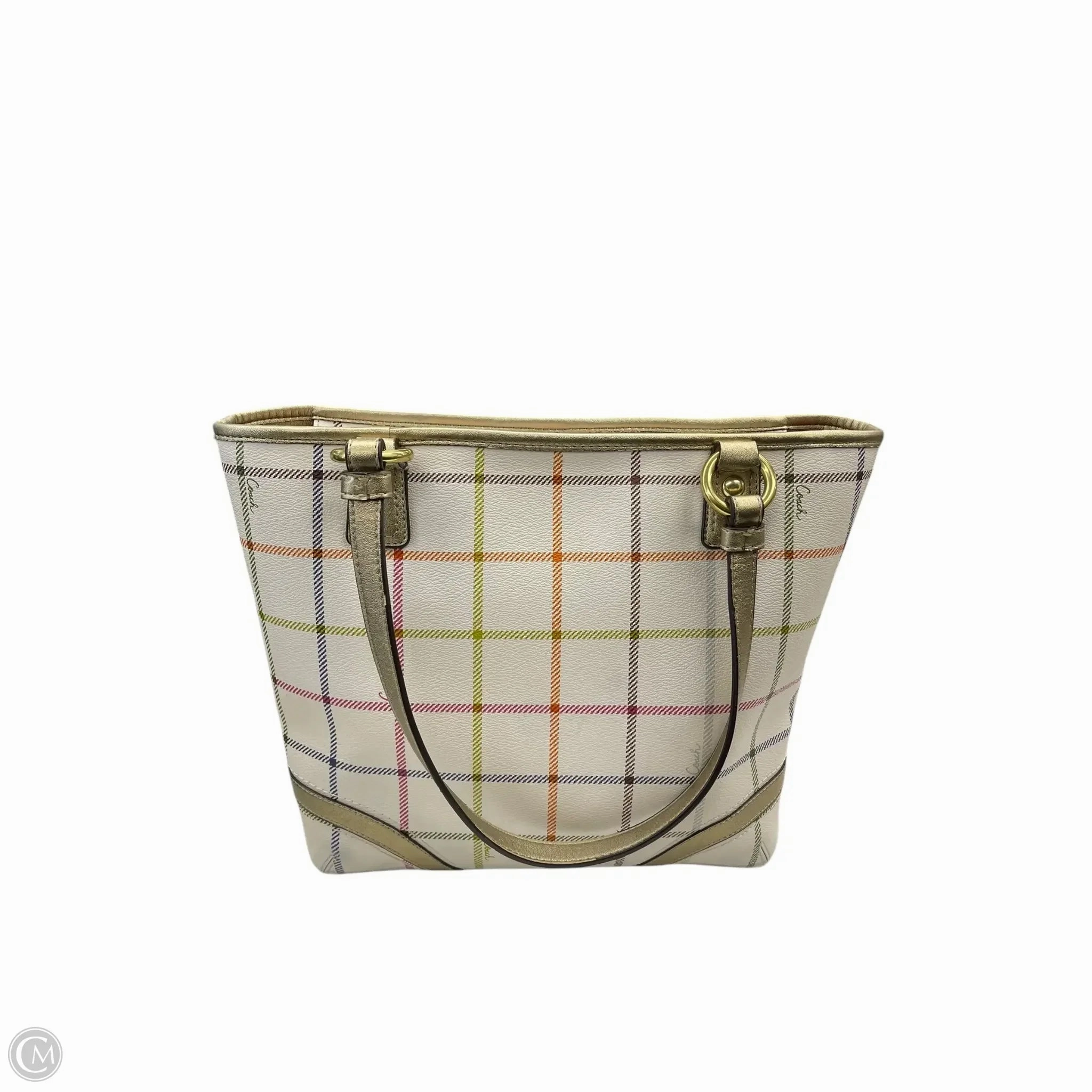 Tote Designer By Coach, Size: Medium