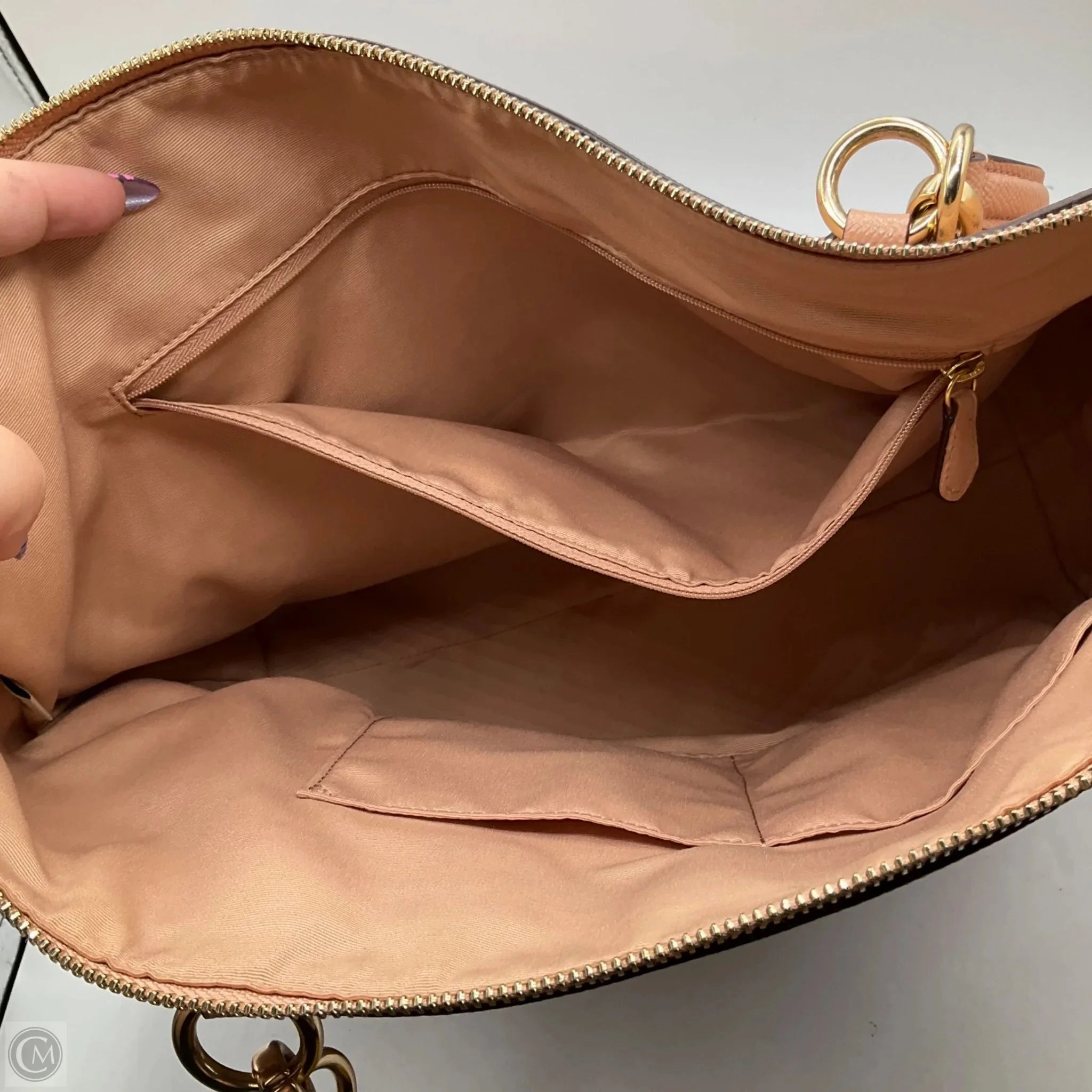 Tote Designer By Coach, Size: Medium