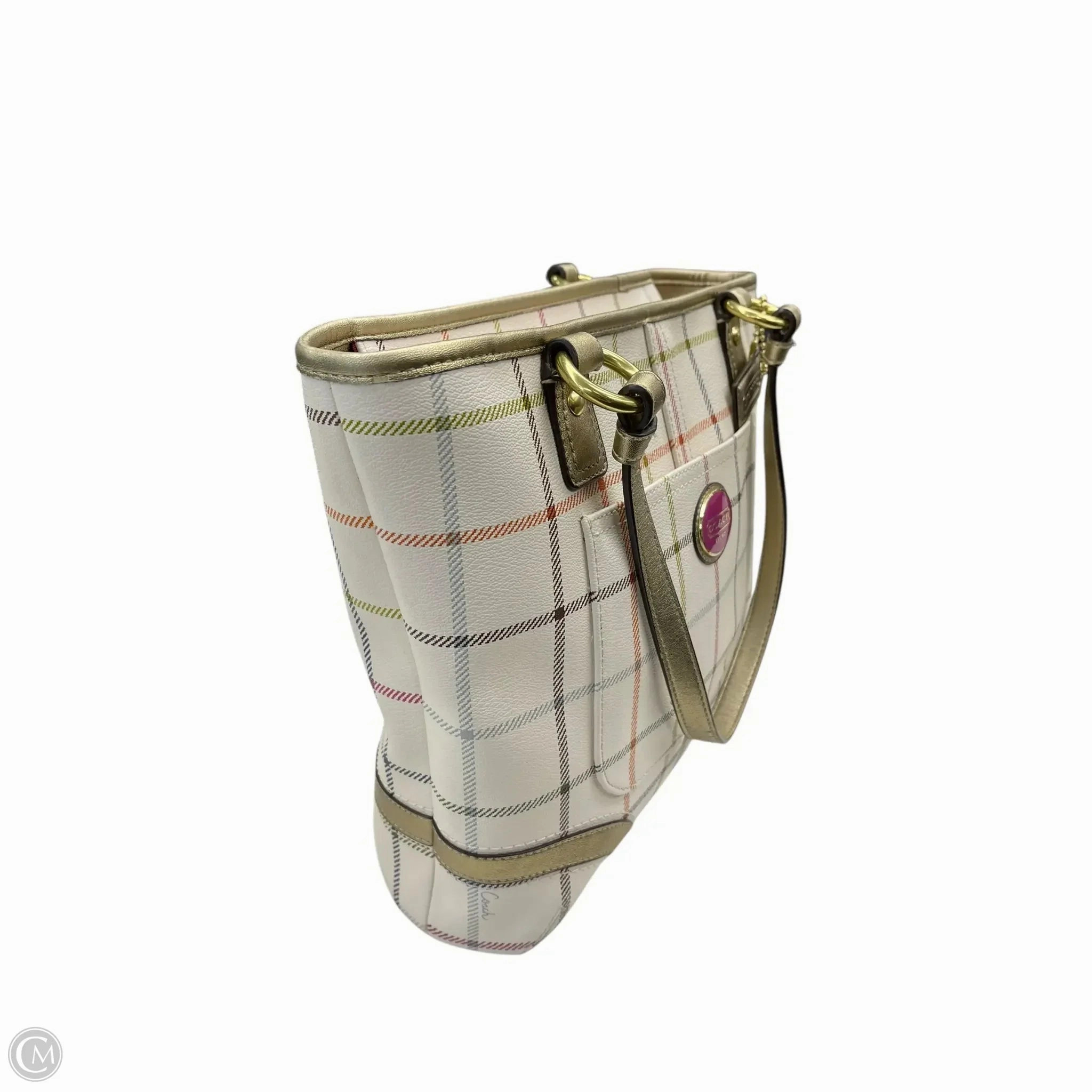 Tote Designer By Coach, Size: Medium