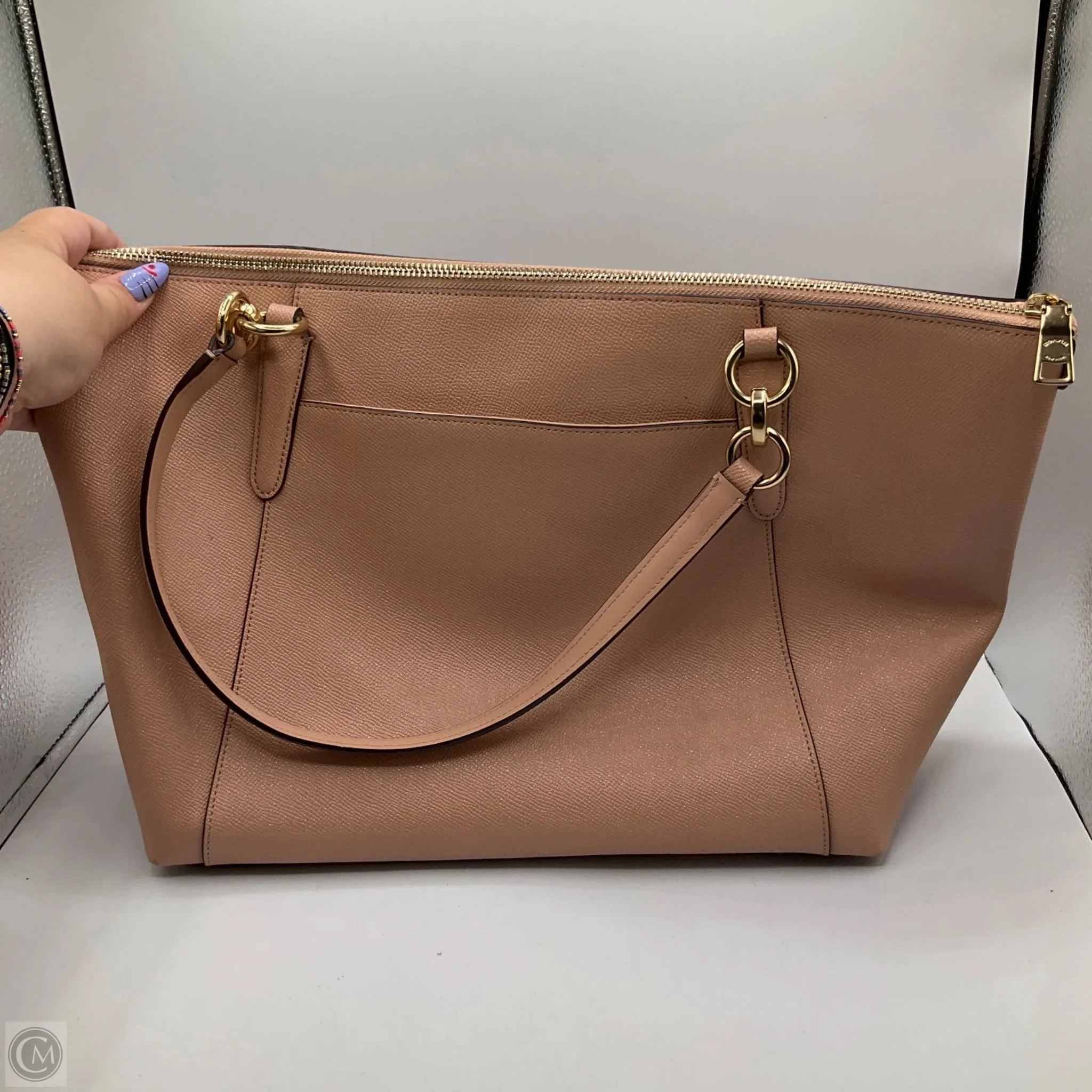 Tote Designer By Coach, Size: Medium