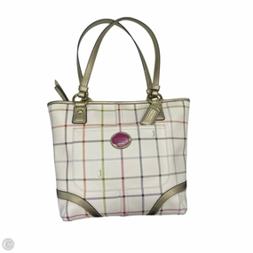 Tote Designer By Coach, Size: Medium