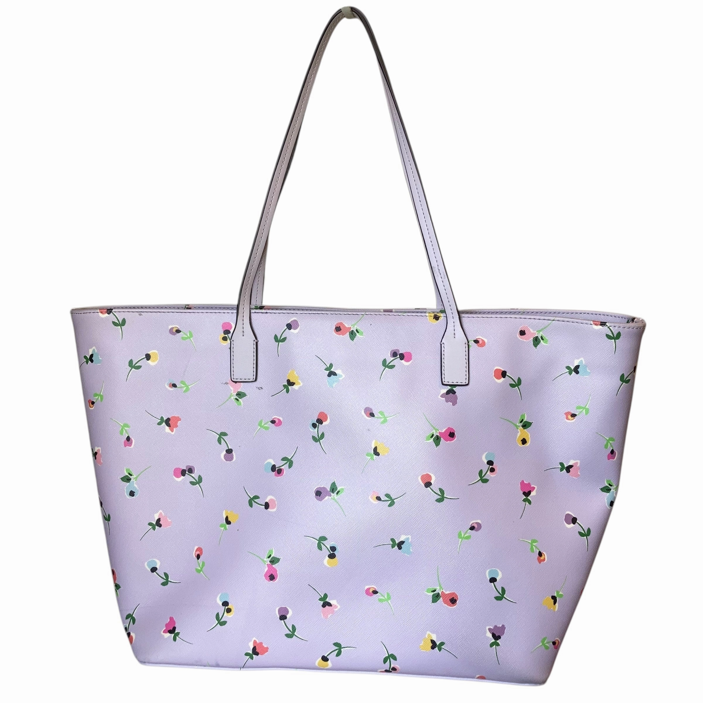 Tote Designer By Kate Spade In Floral Print, Size:Large