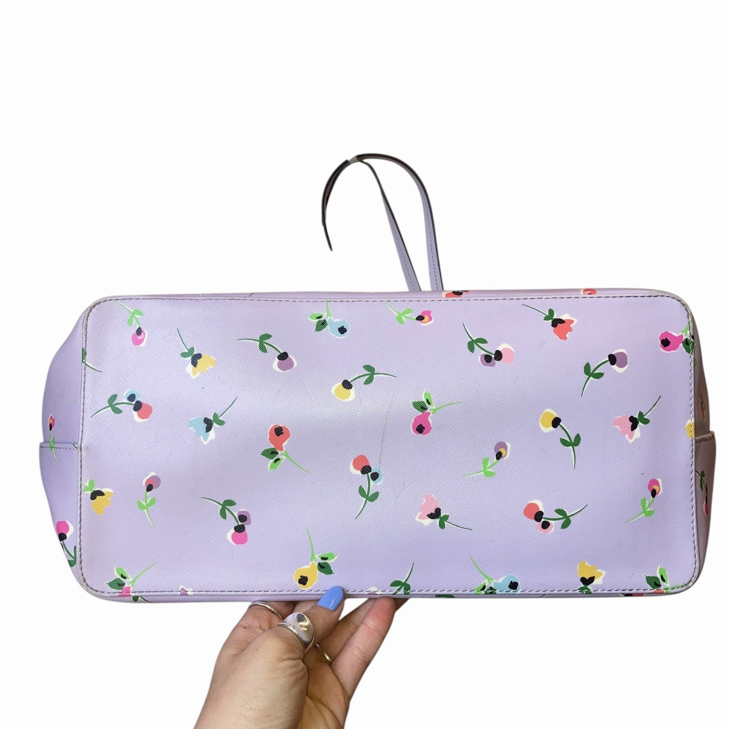 Tote Designer By Kate Spade In Floral Print, Size:Large