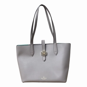 Tote Designer By Kate Spade In Grey, Size:Medium