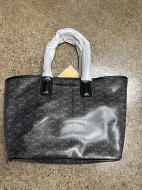 Tote Designer By Michael Kors In Black & Grey, Size:Small