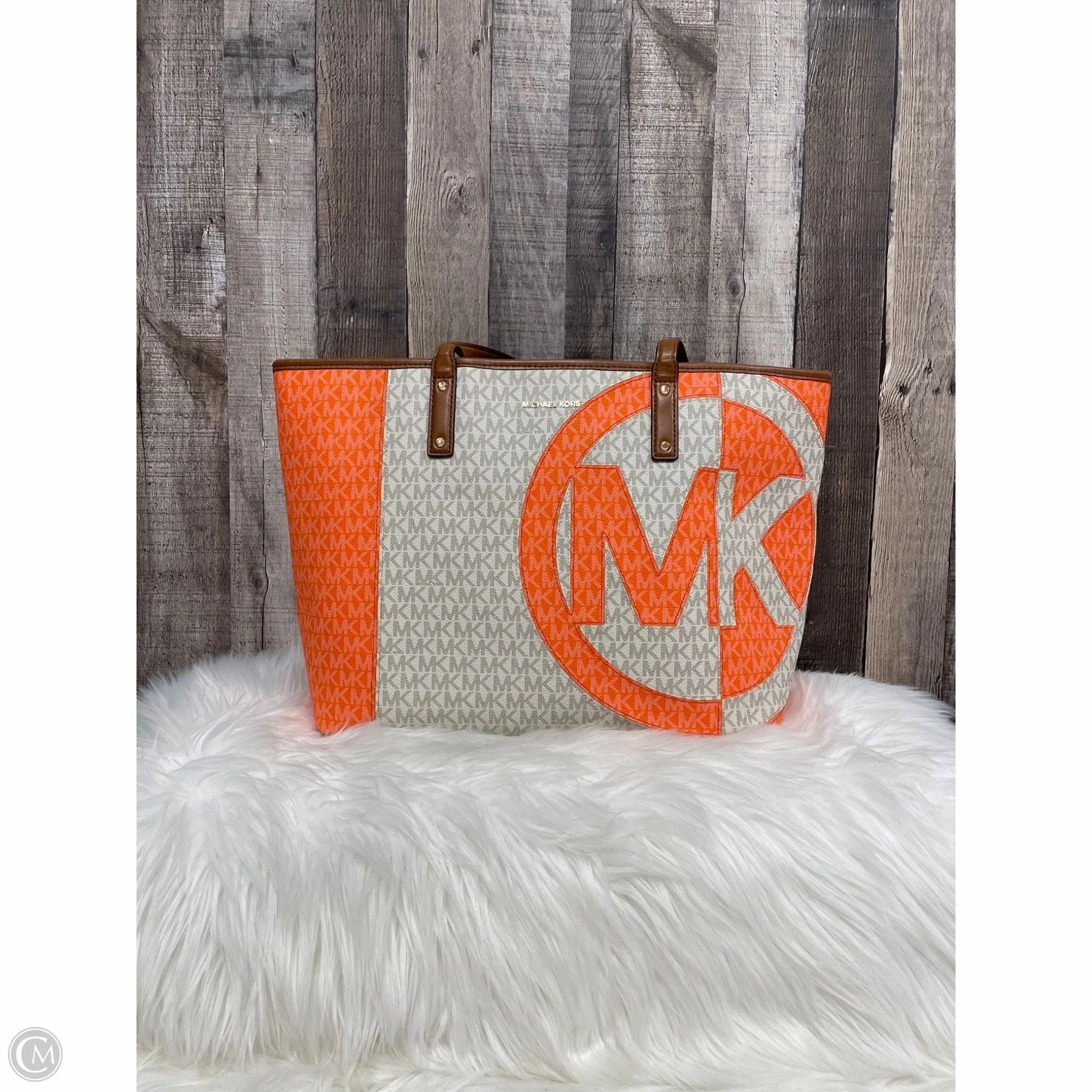 Tote Designer By Michael Kors, Size: Large