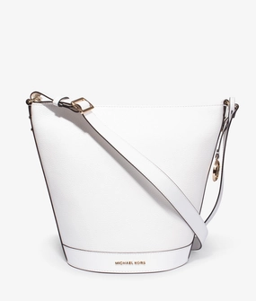 Townsend bucket crossbody in optic white