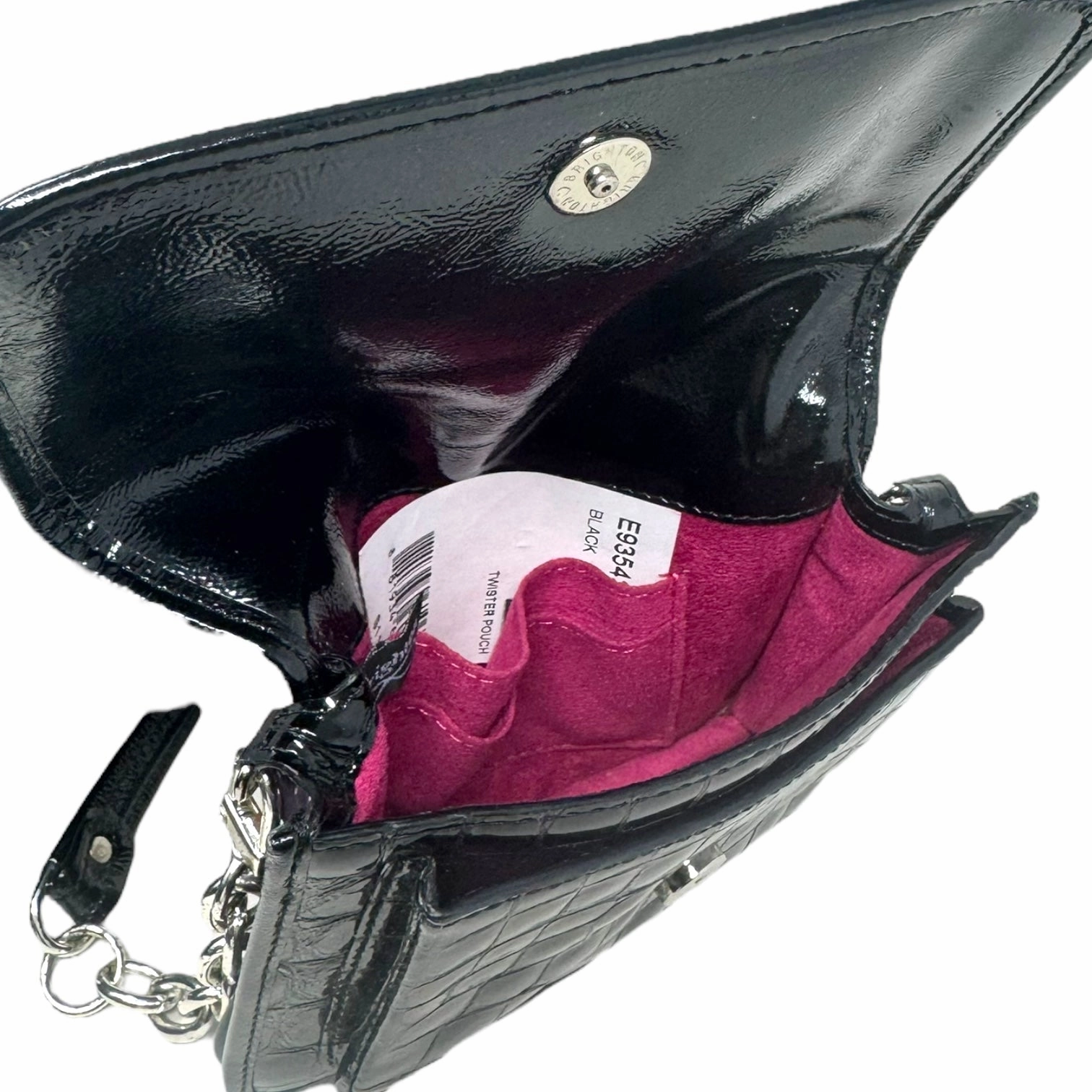 Twister Patent Croc Handbag By Brighton, Size: Small
