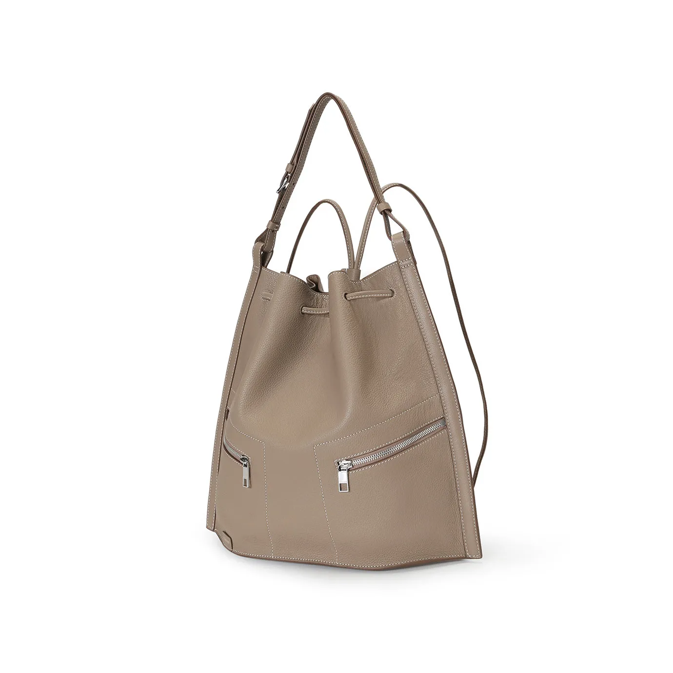 Ursula 2-Way Hobo Backpack - Turtledove