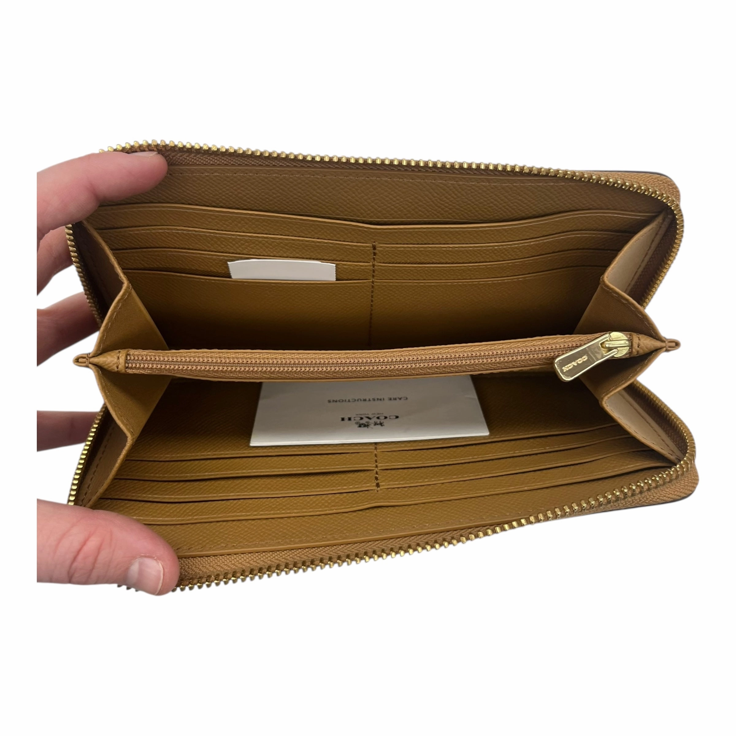 Wallet Designer By Coach In Brown, Size:Medium