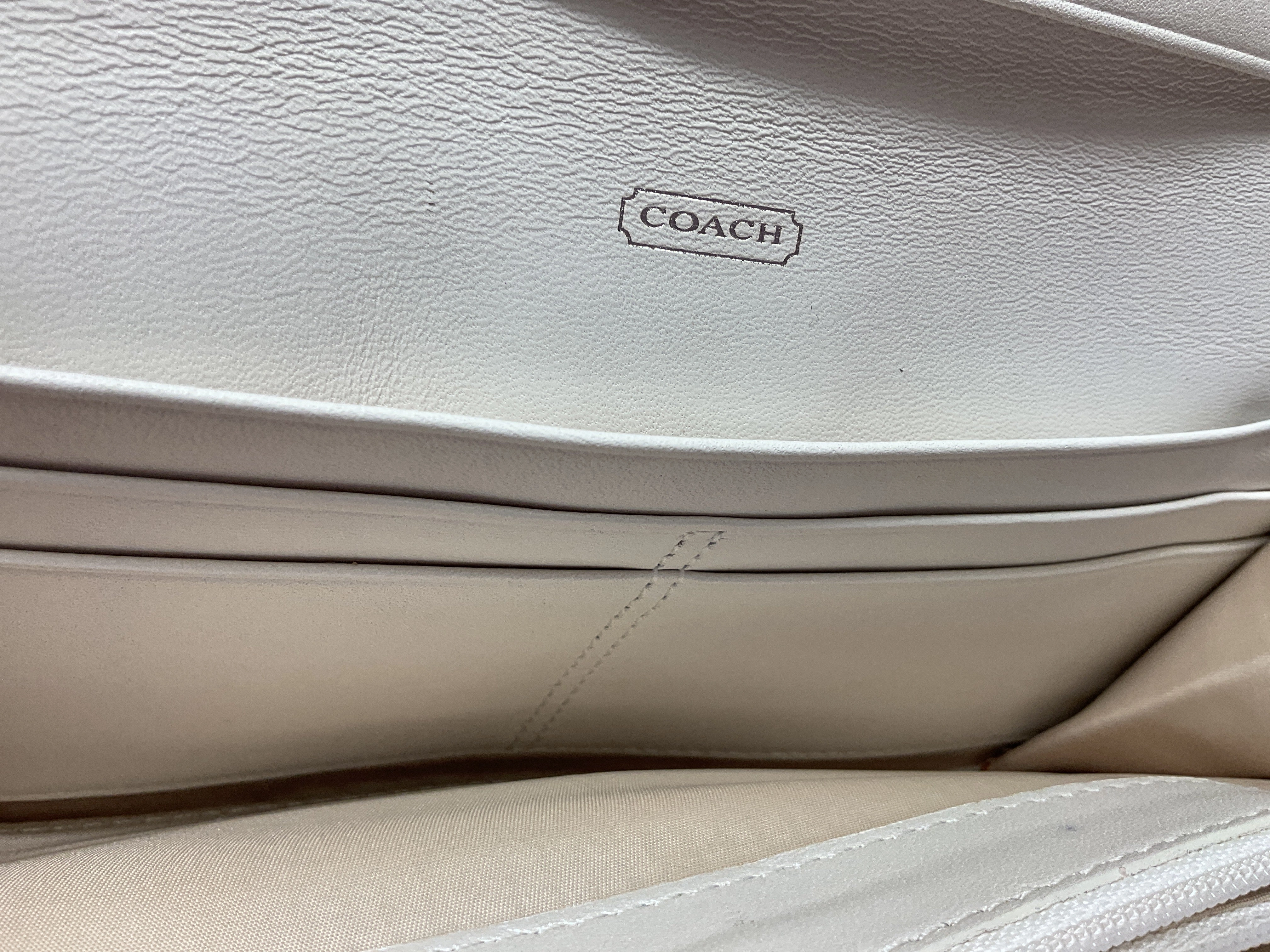 Wallet Designer By Coach In Cream, Size:Medium