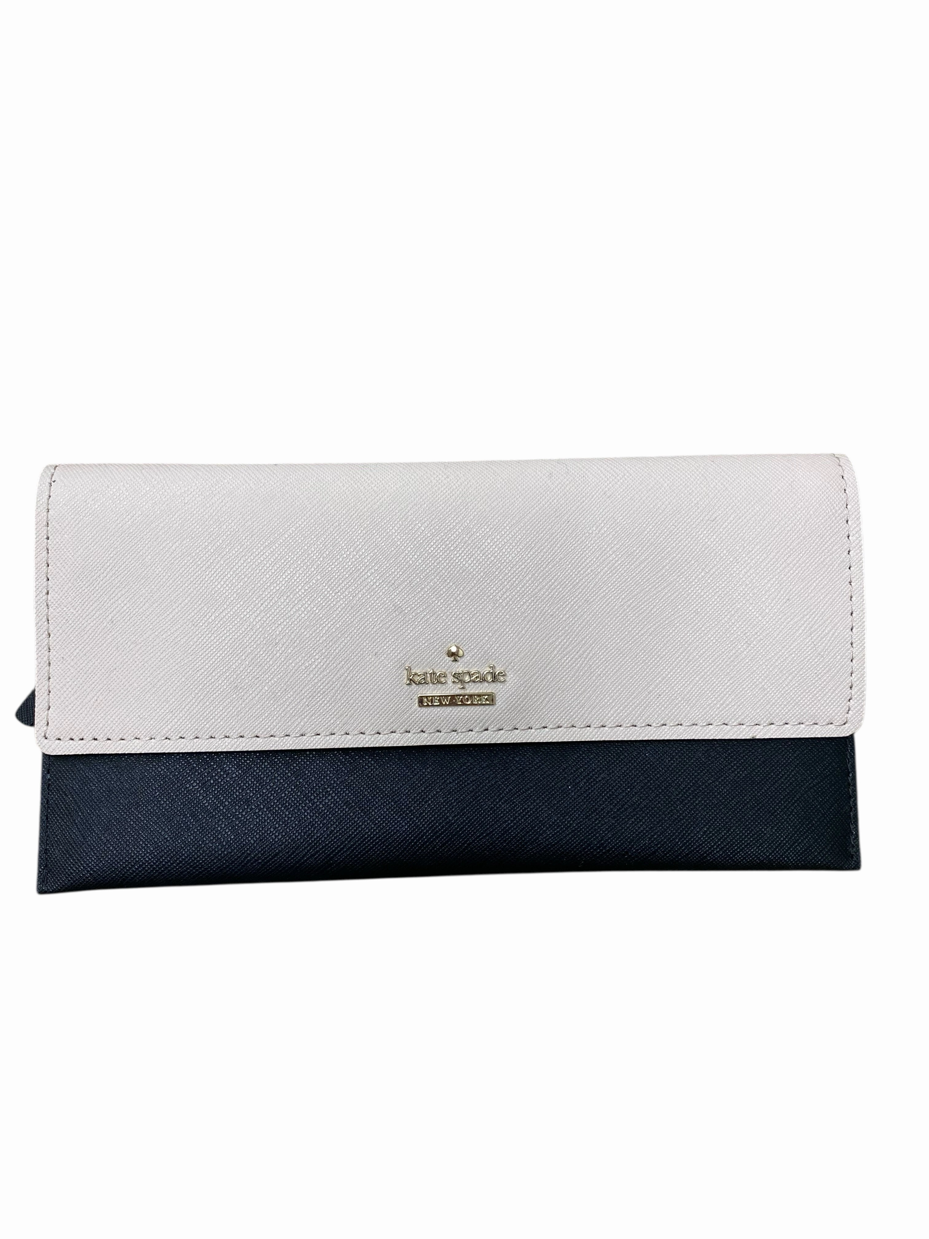 Wallet Designer By Kate Spade In Black & Pink, Size:Large