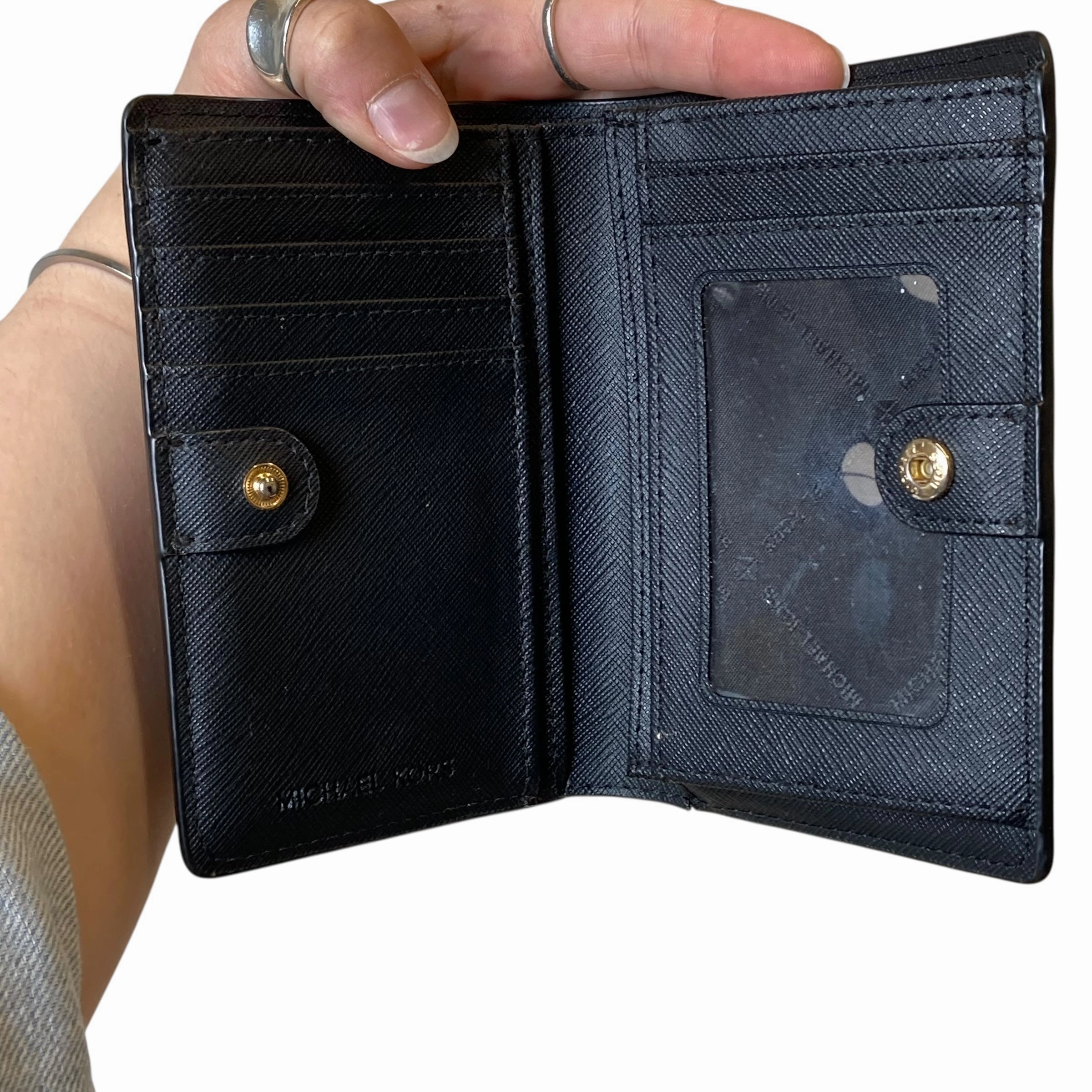 Wallet Designer By Michael Kors In Black, Size:Small