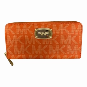 Wallet Designer By Michael Kors In Orange, Size:Medium