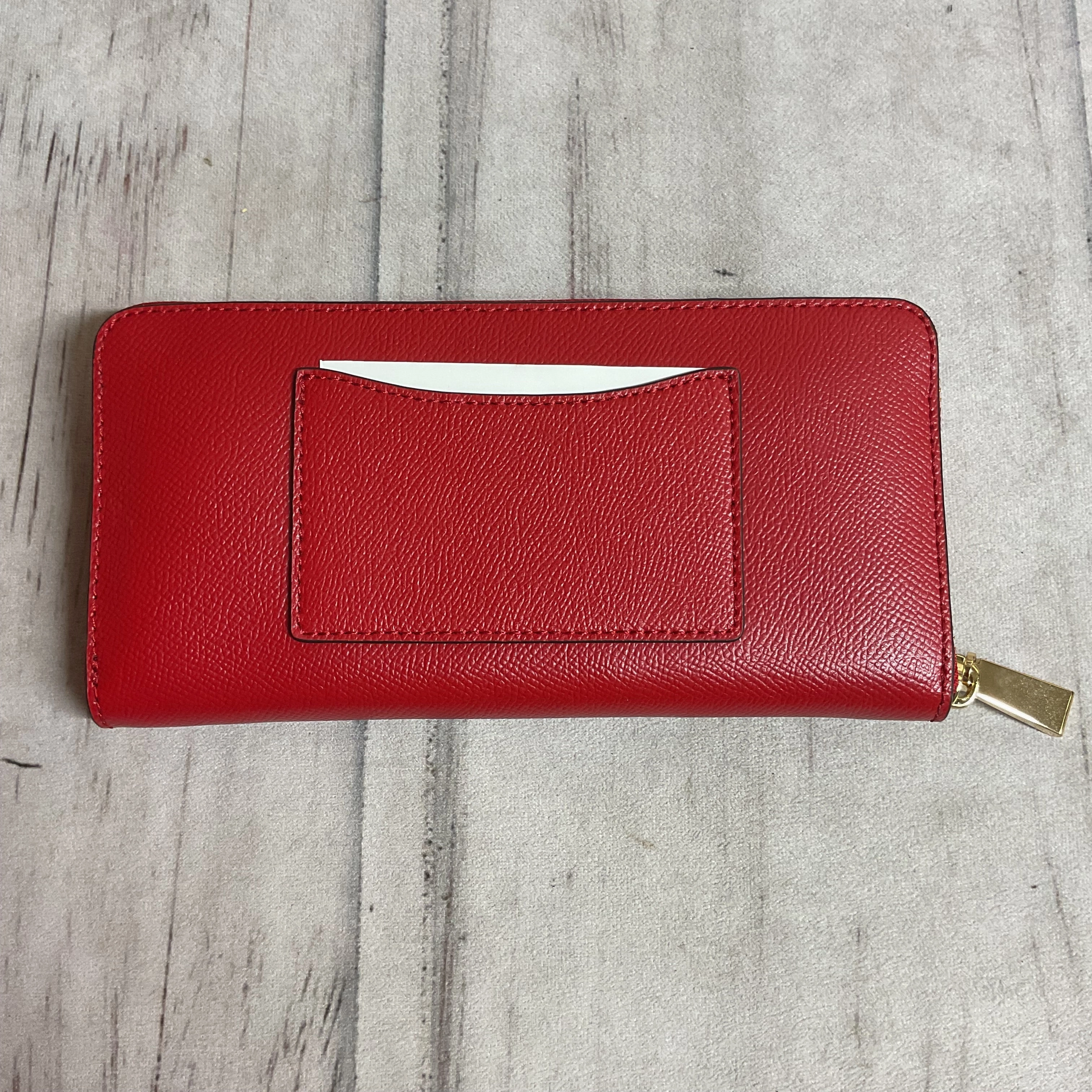 Wallet Designer By Michael Kors In Red, Size:Medium