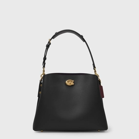 Willow Shoulder Bag - Coach - Black - Leather