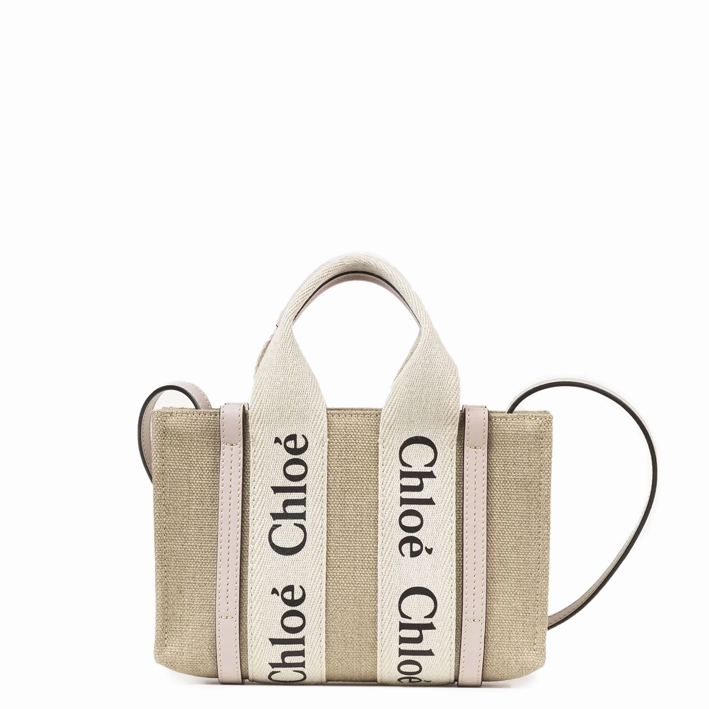 Woody Tote Mini Linen, Cement Pink