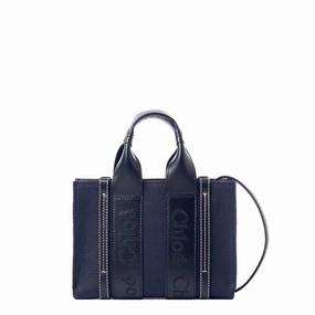 Woody Tote Mini Strap, Denim