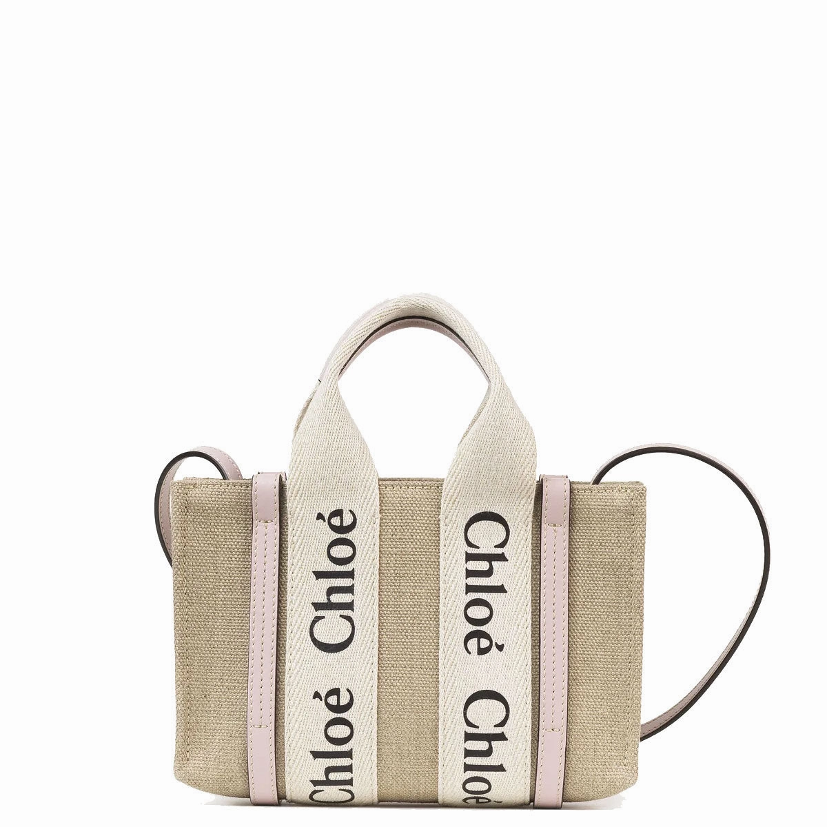 Woody Tote Mini Strap Linen, Misty Lavender