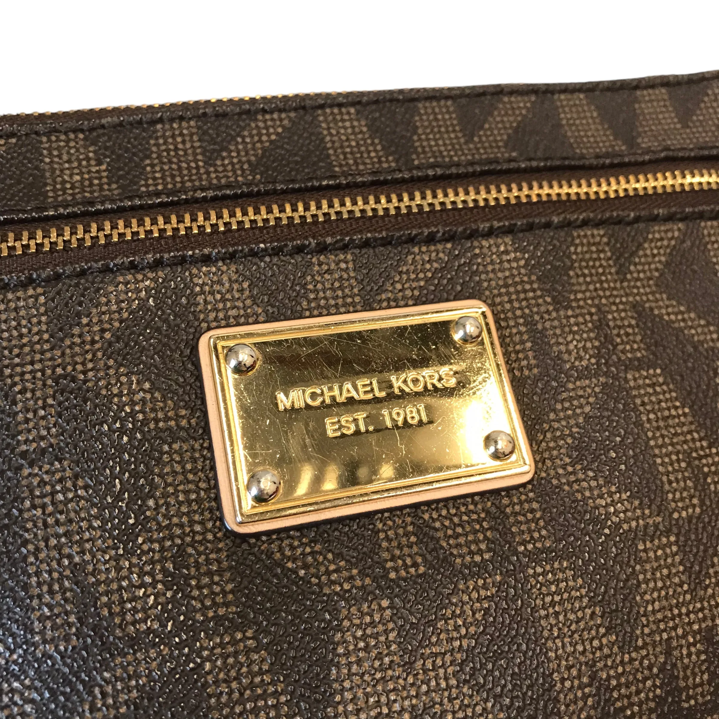Wristlet Designer By Michael Kors In Brown, Size:Medium
