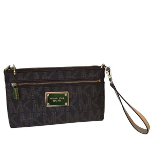 Wristlet Designer By Michael Kors In Brown, Size:Medium