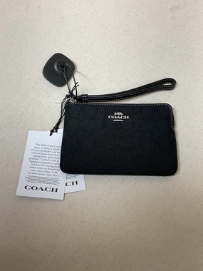 Wristlet Designer By Coach In Black, Size:Medium
