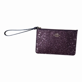 Wristlet Designer By Coach In Maroon, Size:Medium