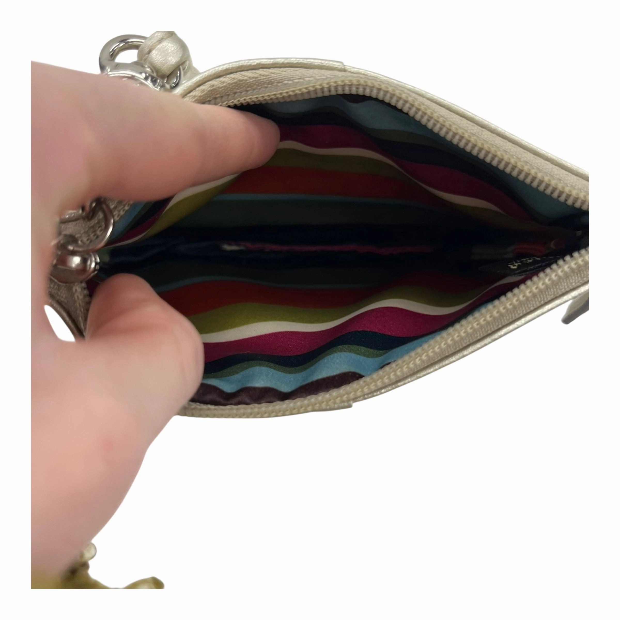 Wristlet Designer By Coach In Tan, Size:Small