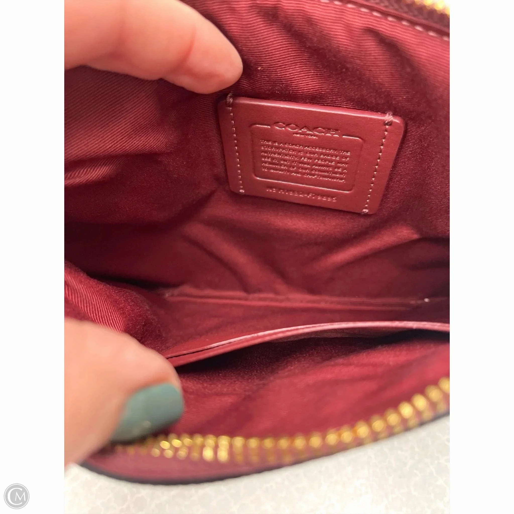 Wristlet Designer By Coach, Size: Large