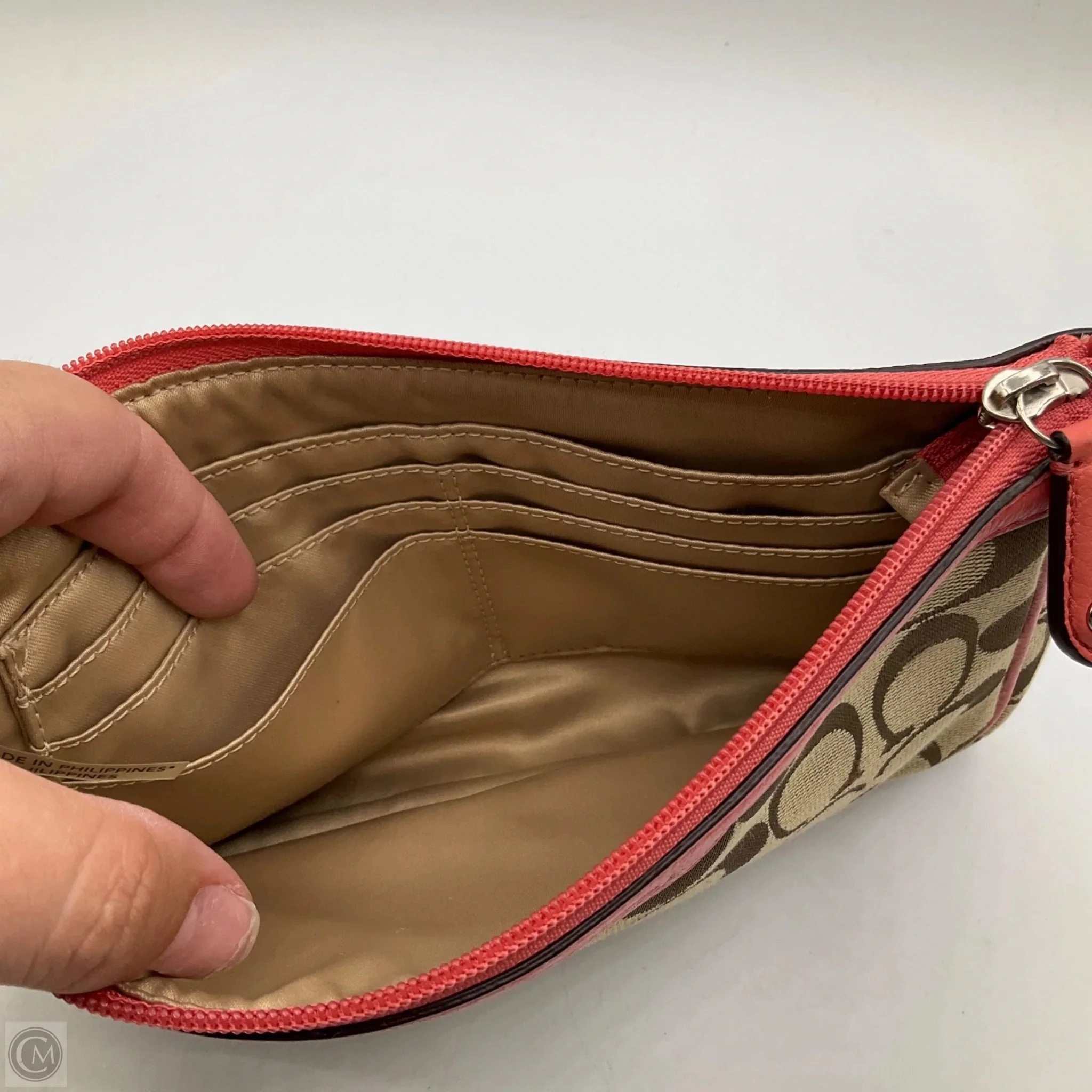 Wristlet Designer By Coach, Size: Medium