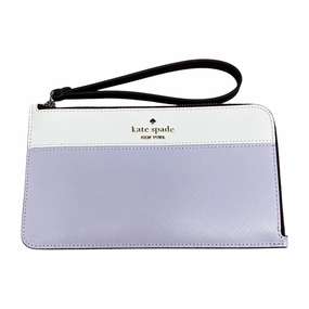 Wristlet Designer By Kate Spade In Purple & White, Size:Medium