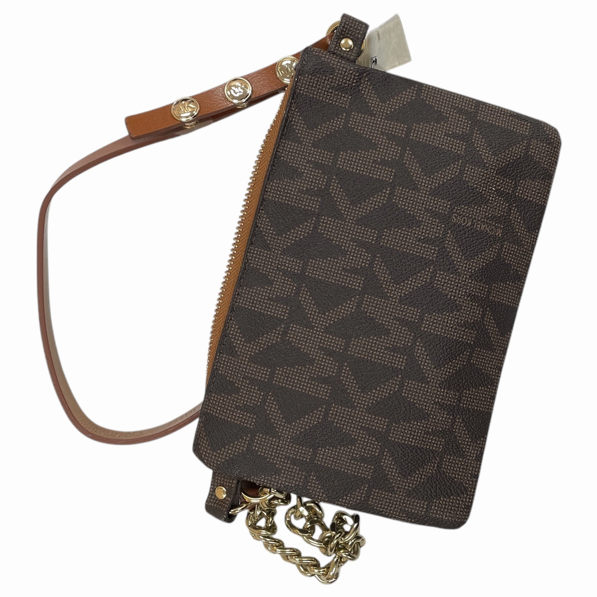 Wristlet Designer By Michael Kors In Brown, Size:Small