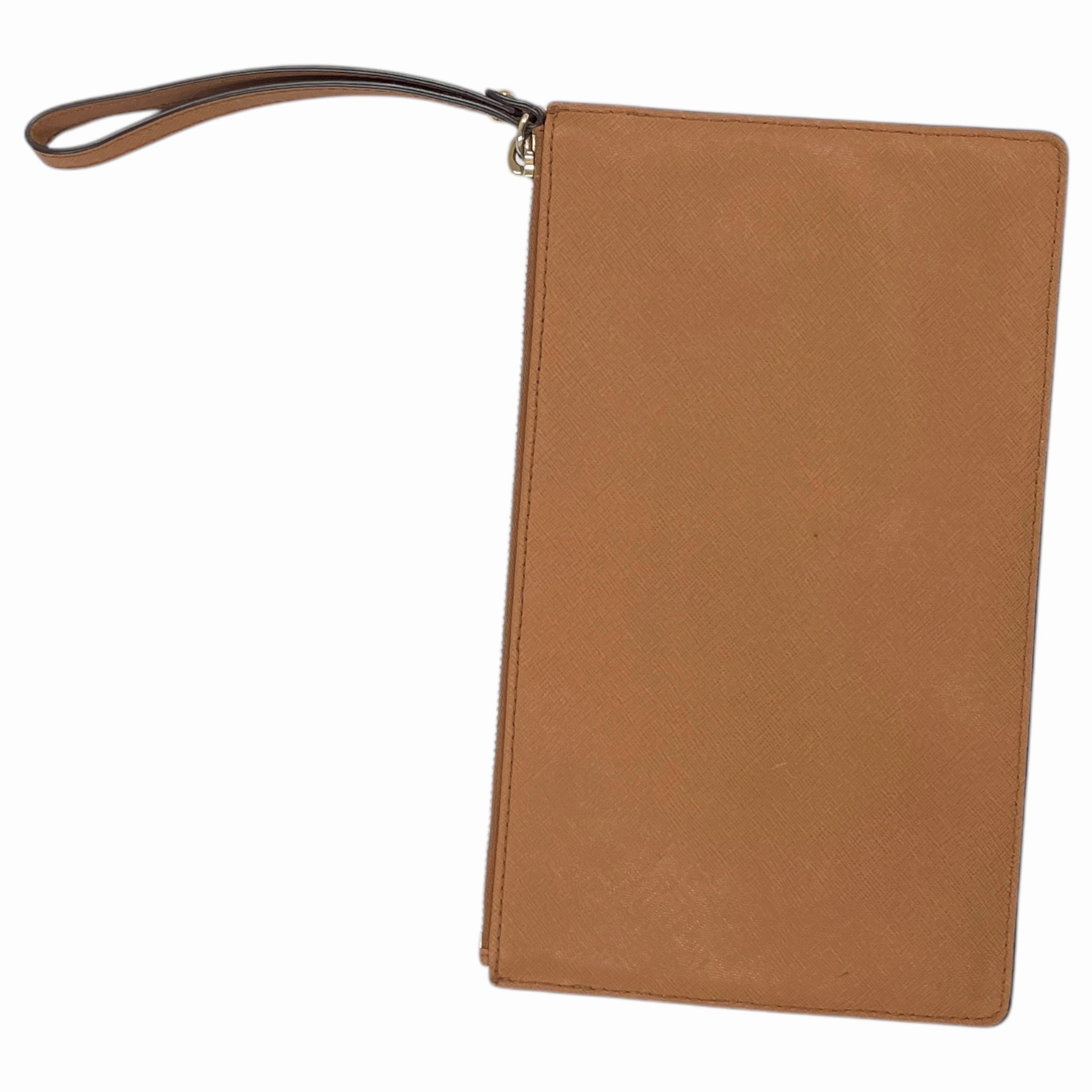Wristlet Designer By Michael Kors In Cream & Tan, Size:Large