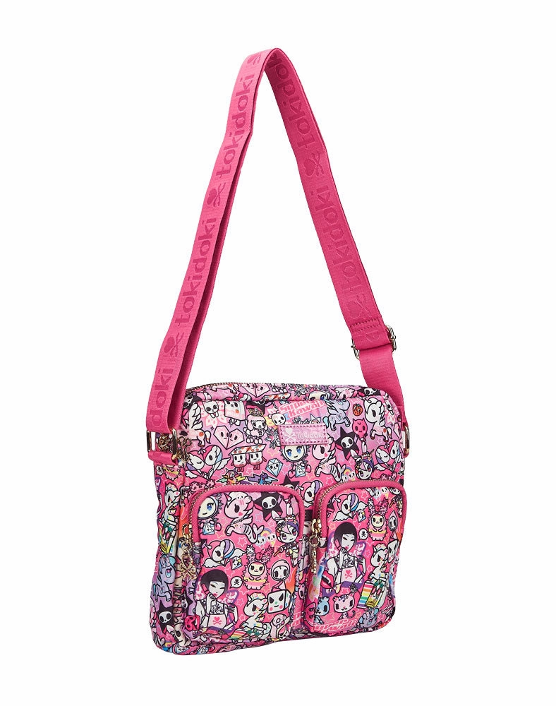 Y2Kawaii Double Pocket Crossbody