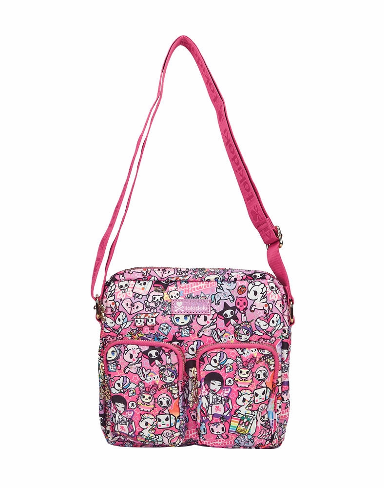 Y2Kawaii Double Pocket Crossbody